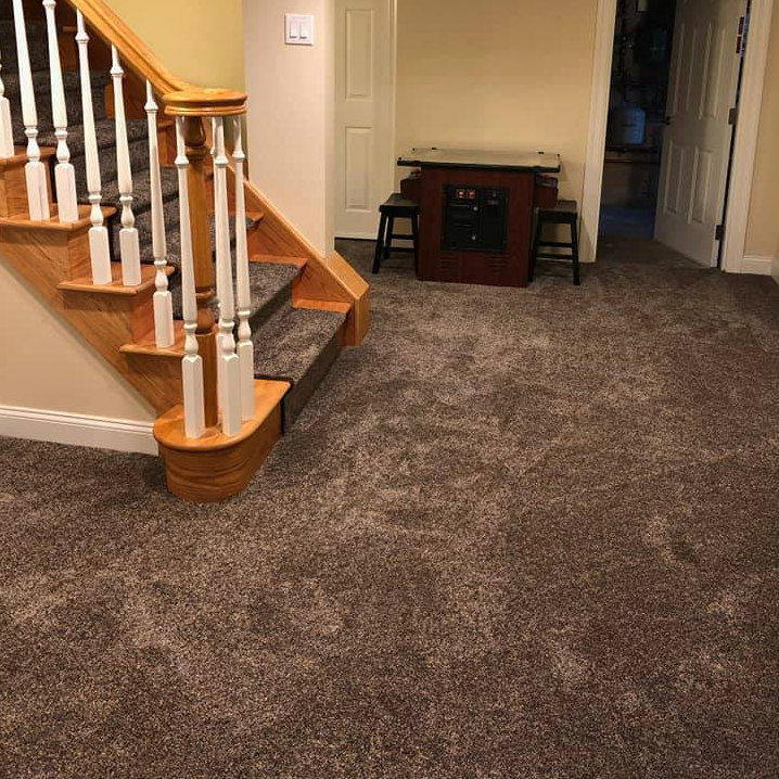 New Grey Carpet Installation